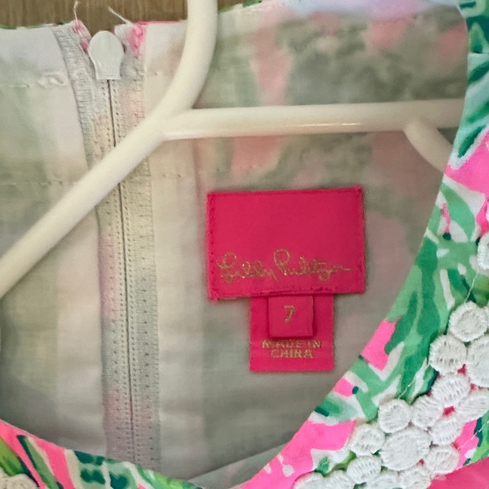 Lilly Pulitzer Pink and Green Tunic Dress - Picture 4 of 5